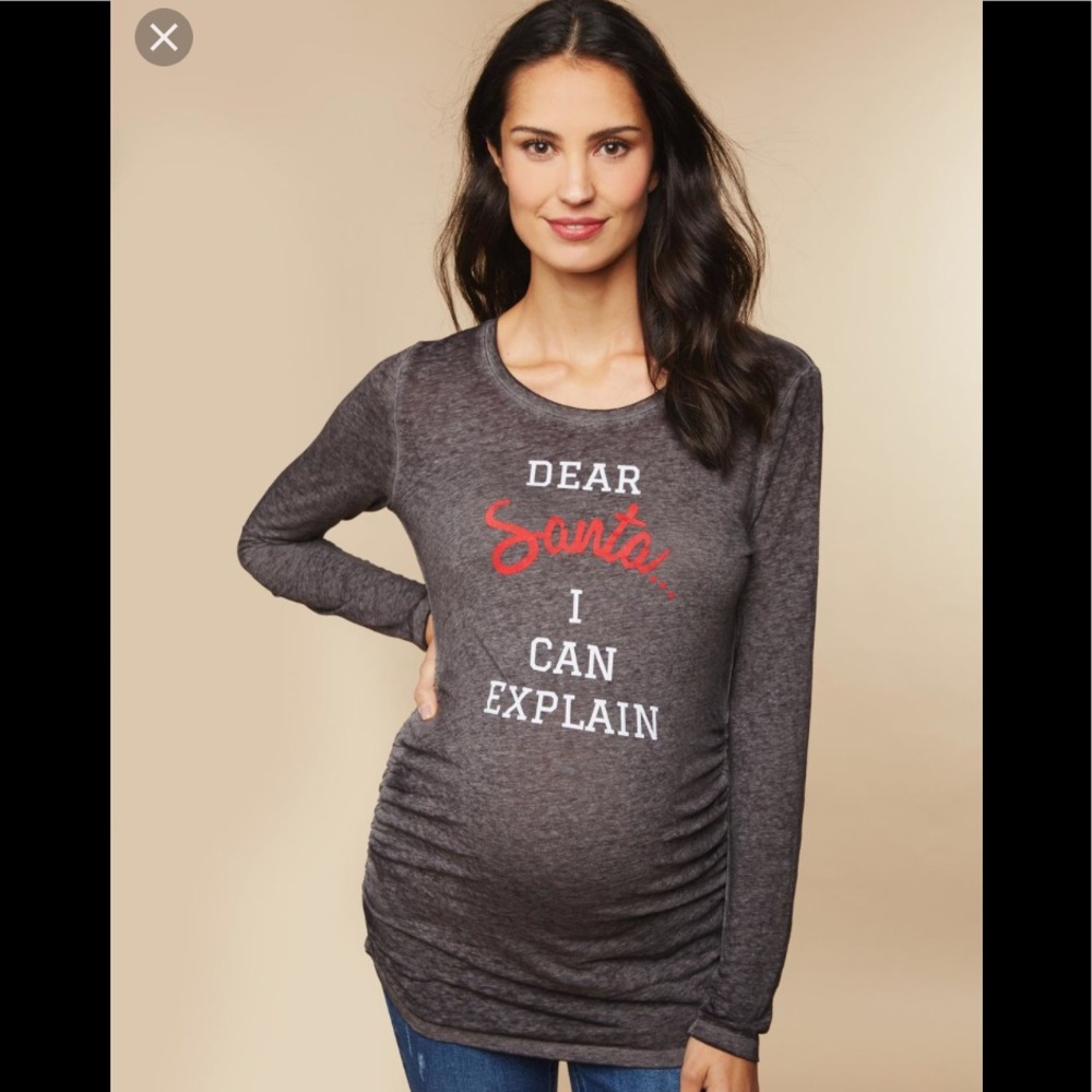 Motherhood Maternity Christmas shirt size medium